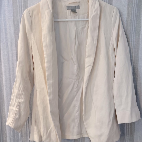 Cream Buttonless Blazer - Picture 1 of 3